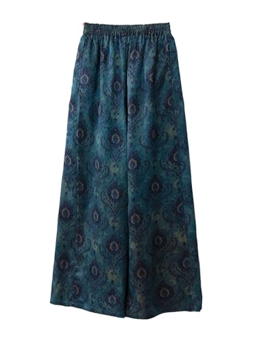 Pantalon jacquard floral en soie idéal pour vos soirées d'été fluides et élégantes