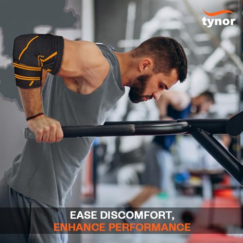 TYNOR Elbow Support Air Pro, Black & Green, Large, 1 Unit