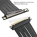OwlTree Pcie 4.0 Riser Cable, PCIe 4.0 x16 High Speed Flexible Extension 90 Degree Adapter Compatible with 4090 4080 4070 3090 and Pcie 3.0 System 200mm/7.8inch