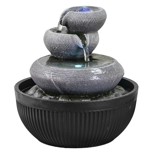Fontaine D’intérieur Design Pearl – Cascade Nature Nondoki, Avec éclairage