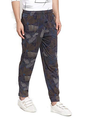 Image of UZARUS Men's Cotton Gym Sports Night Wear Track Pants with 2 Zipper Pockets - Pack of 2