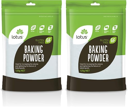 Lotus Gluten Free Baking Powder, 125 g (Pack of 2)