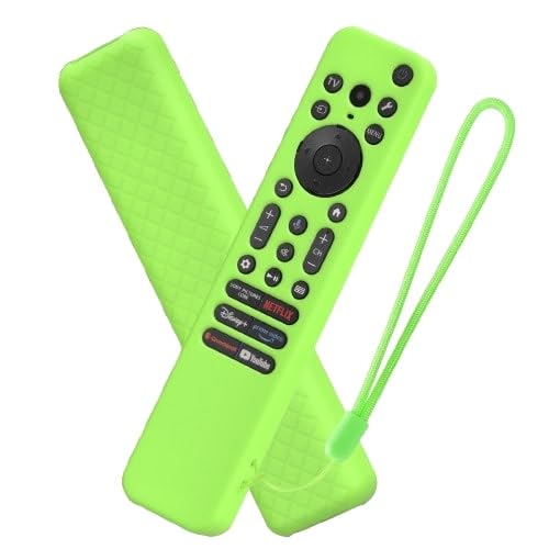 Image of Silicone Cover Case Compatible with Sony Bravia Smart Tv 2023 2024 2025 Voice Remote RMF-TX910U (Luminious Green) [Remote NOT Included]