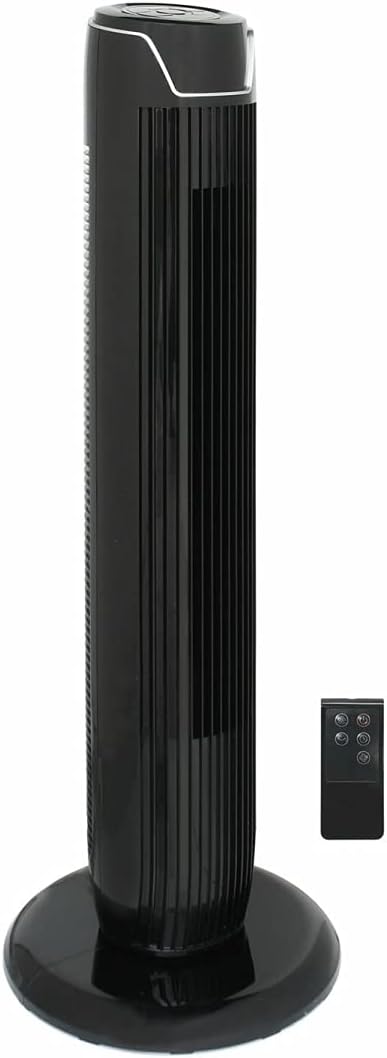 36 in. Tower Fan Black