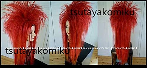 Amazon.co.jp: 漫人坊 HIDE コスプレウィッグ 赤リターンズVr XJAPAN