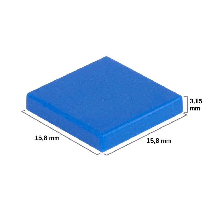 90 Blocs De Construction Plats à Clipser - 34 Couleurs Disponibles - Compatibles Avec Les Grandes Marques