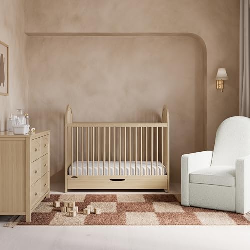 Image of Graco Olivia 3-in-1 Convertible Crib with Drawer - Converts from Baby Crib to Toddler Bed and Daybed, GREENGUARD Gold Certified, Baby Safety Alliance Verified, Easy Assembly (Driftwood)