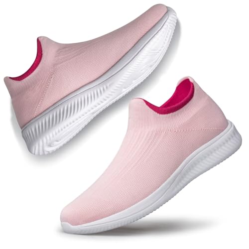 Image of vibdiv Pull-on Shoes Women Sock Sneakers Casual Lightweight Walking Jogging Yoga Indoor Outdoor Travel