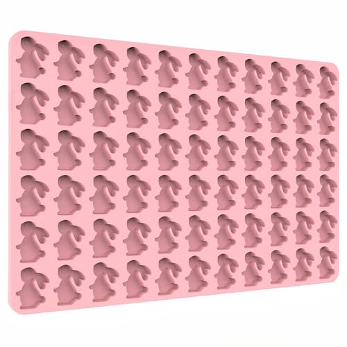 Tadonyny Bunny Silicone Molds for Candy Gummy Chocolate, Easter Molds, Rabbit Silicone Mold with...