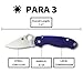 Spyderco Para 3 CPM S110V Signature Folding Utility Pocket Knife with 2.95