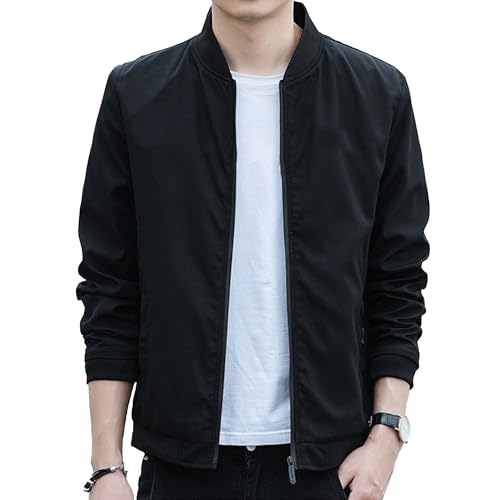 Men's Jackets Spring Fall Coat Jacket Stylish Light Golf Full Zip Up Work Dress Casual Lightweight Bomber Jacket