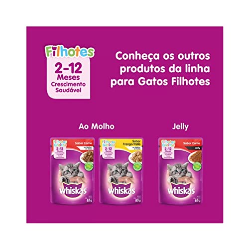 Whiskas Sachê Filhotes Carne para Gatos- 85g