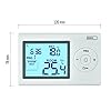 EMOS digitaler Raumthermostat, programmierbarer Wandthermostat für Heizung und Kühlungssysteme, Thermostat / Raumtemperaturregler mit Frostschutz, drahtverbunden zur Aufputzmontage 12 x 2,6 x 7,8 cm