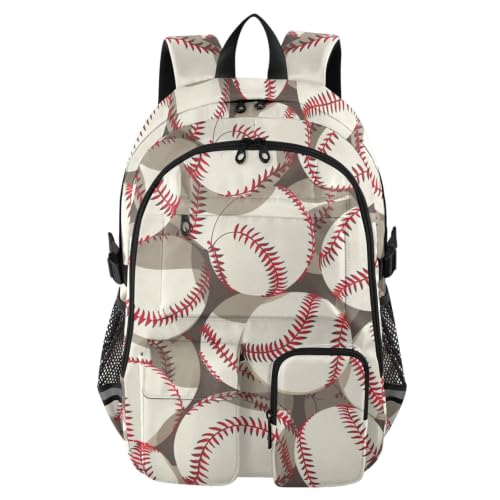 Mochilas para hombre de viaje escolar blanca de 17.5 pulgadas para jóvenes