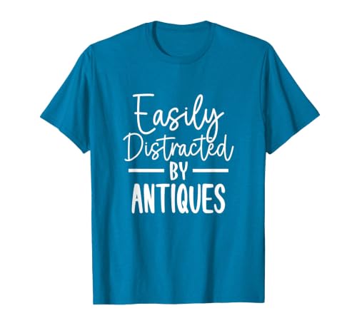 Easily Distracted by Antiques T-Shirt, Men, Sapphire Blue, 3X-Large