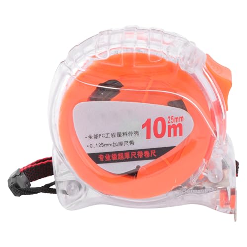 Cinta métrica de acero VILLCASE 10m retráctil naranja miniatura 1