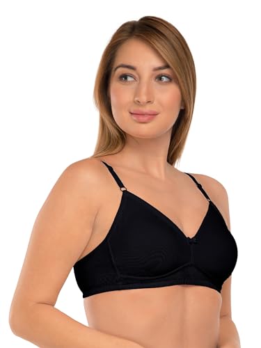 Image of DAISY DEE Women's Girls Cotton Non-Padded Wirefree Seamless Full Coverage Comfortfit Everyday Use T-Shirt Bra - NDSZN