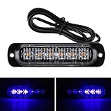 led blitzer blau 24v ▲▲Die Rundumleuchte eignet sich für SUV, LKW, KFZ, ATV, Jeep, Auto usw. und kann in die vordere / hintere Stoßstange, Frontscheibe, Seitenmarkierungsleuchte, Scheinwerfer, Schlußlichte, Nebelscheinwerfer usw. eingebaut werden.