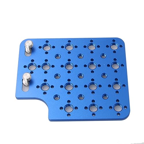 HangTon Camera Cheese Plate Side Mounting for ARRI ALEXA Mini LF Teradek Vaxis Rig Wireless Receiver Follow Focus Motor with 3/8" 1/4" Thread (Blue) - Image 4