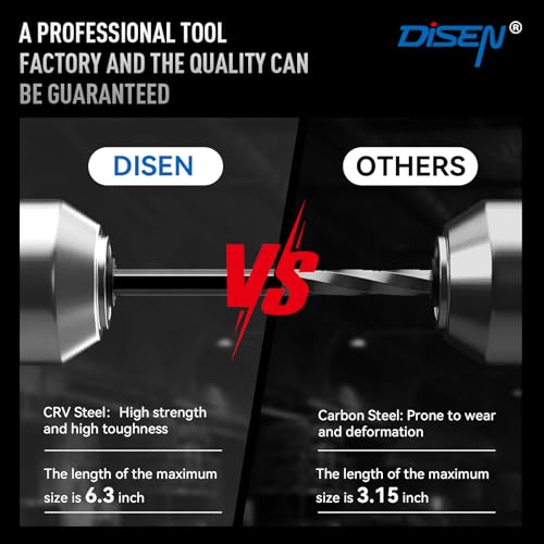 DISEN 13 Pieces Hex Key Allen Wrench Set Metric Size with Ball End, 1.27-10 MM, Long Arm Ball Design, Chrome Vanadium Steel