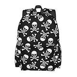 famliihw Skull Backpack Laptop Backpacks Multipurpose Daypack For Men Women Travel Hiking