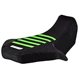 Enjoy Mfg Seat Cover - Compatible Fit for Kawasaki 2003-2006 KFX 80 KFX80 - #213 (All Black/Green Ribs)