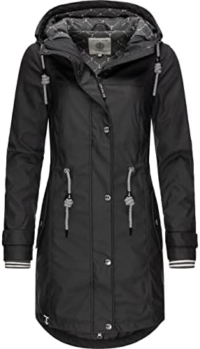 Peak Time L60042 transition outdoor rain jacket for lady with hood