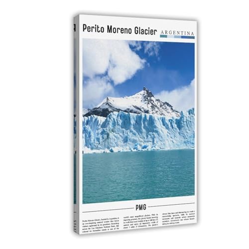 Poster Perito Moreno sur toile panoramique 40x61 cm pour deco chambre