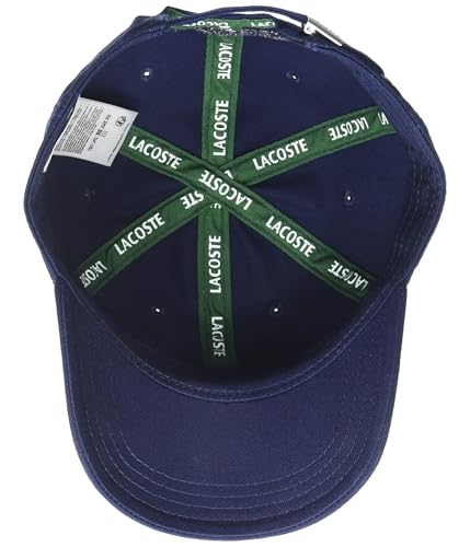 Image of Lacoste Unisex Contrast Strap and Oversized Crocodile Cotton Cap