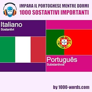 Impara il portoghese mentre dormi - 1000 sostantivi importanti cover art