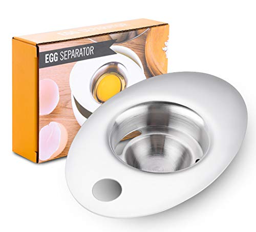 Ranvi Separador de Clara de Huevo Separador de Huevo Filtro de Huevo Herramienta para Hornear Adecuado para Separar la yema de Clara de Huevo Cover