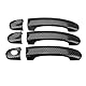 Viviance 6Pcs Set Abs Carbon 3 Türhle Covers Handles kompatibel mit VW Transporter T5 T5 Caddy kompatibel mit Vans