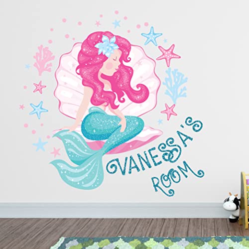 Vinilo decorativo Little Mermaid para habitación infantil miniatura 3