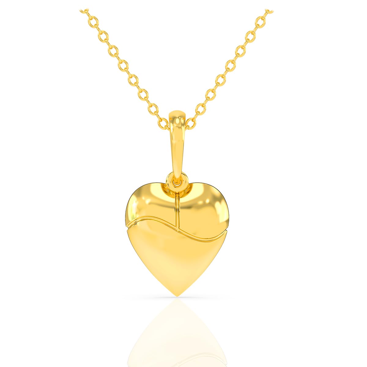 Timeless Love in Gold Yellow Gold Pendant for Women | Womens Aesthetic & Stylish 22 KT Gold Pendant | Gold Fashion Jewellery for Women | Great for Gifting-image-25