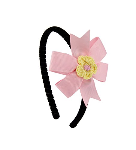 Image of Babies Bloom Pink Kitty Hair Bow and Headband Gift Set (Set of 4)