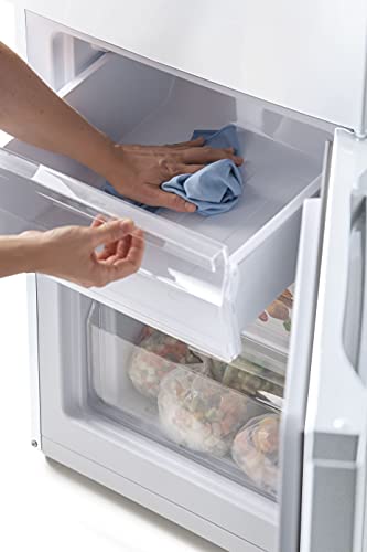 Candy-CMCL-5172WN-Frigorifico-Combi-55CM-262L-Static-Low-Frost-Cajon-Verdulero-Control-Temperatura-Interno-LED-Puertas-Reversibles-Altura-Ajustable-Ruedas-39DB-Clase-F-Blanco