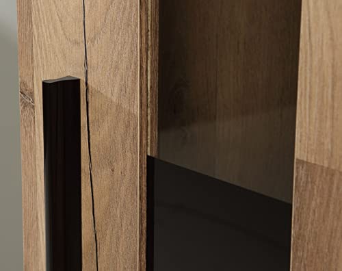 DEINE TANTE EMMA CRCM01-D76 Crunch Old Style Stave Oak Eiche Nb. Dekor Wohnwand Anbauwand Wohnzimmerschrank ca. 213 x 184 x 41 cm