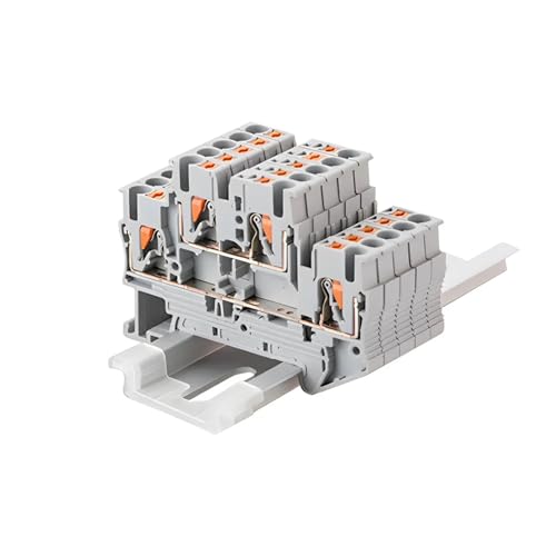 Conector eléctrico de bloque de terminales PTTB-2.5 con resorte de doble capa para cables 7