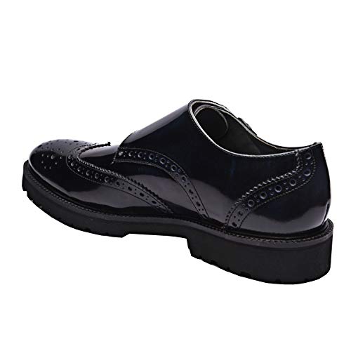 Alain | Genuine Leather Dress Shoes | Luxury Mens Double Monk Strap Shoes | Handrcrafted Trendy Casual Wingtip Shoes | Lightweight EVA Sole | Bordo2