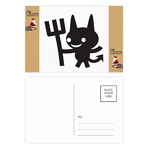 Cartes postales remerciement diable pack de 20 pour écrire un mot original rapidement