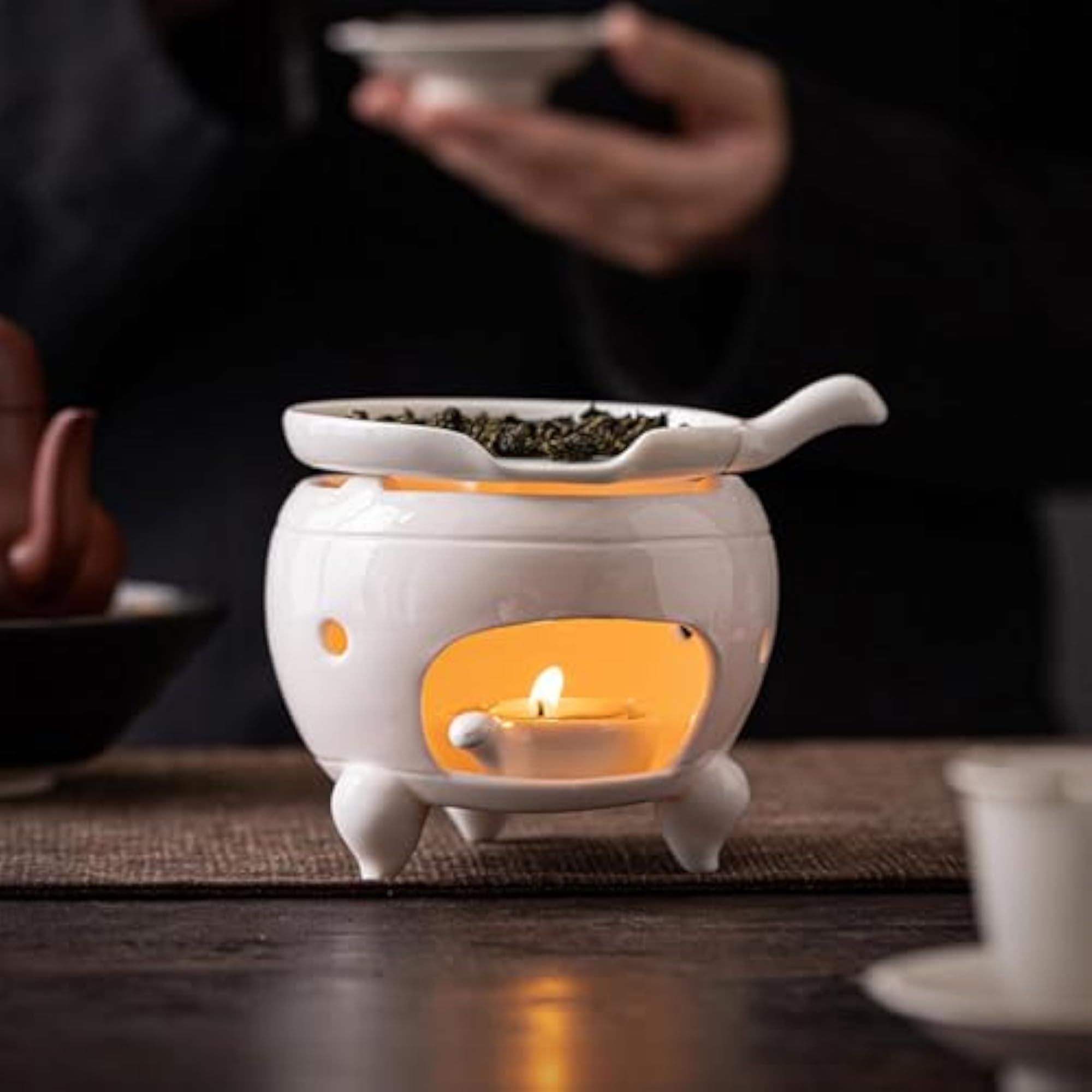 Ceramic Tea Warmer Multipurpose Tea Light Heater