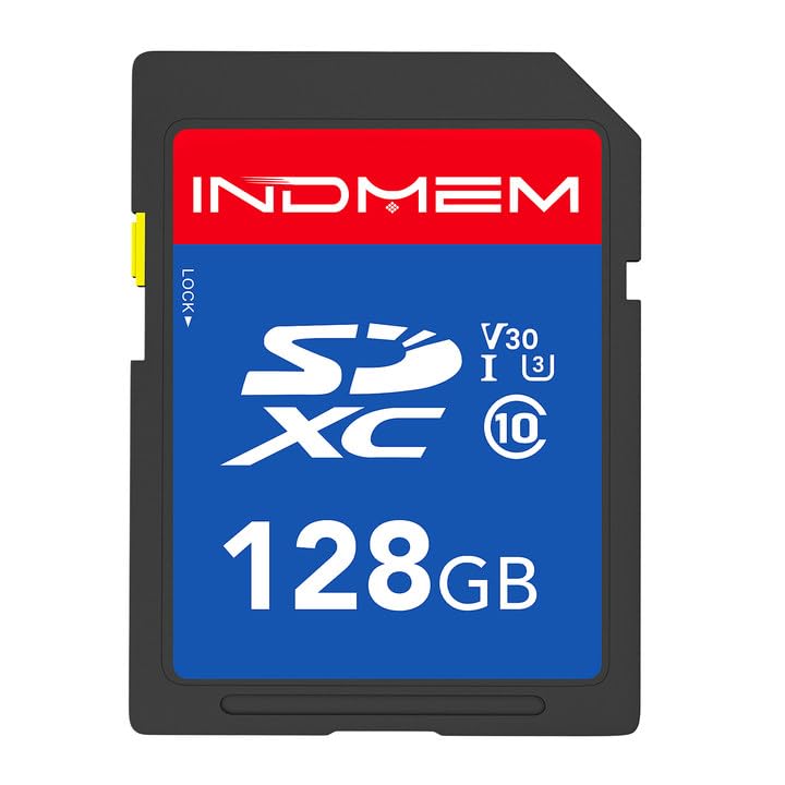 128GB SD Card, C10, U3, V30, High Speed up to 90M/S, SDXC UHS-I Memory Cards, Full HD & 4K Video Compatible with Digital Camera, HD Camcorders, DSLR and PC, 128 GB(1 Pack)