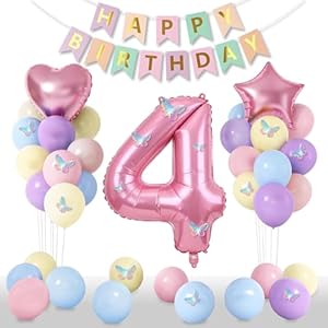 Canitor 4th Birthday Decorations fo...