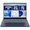 Lenovo IdeaPad Slim 3 16IRH10 - Ordinateur Portable 16'' WUXGA (Intel Core i7-13620H, RAM 16Go, SSD 1To, Intel UHD Graphique, Windows 11 Home) Clavier AZERTY Français - Bleu