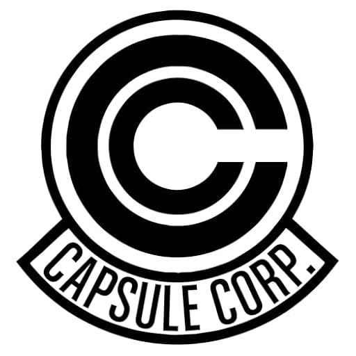 Pegatina vinilo Capsule Corp Bola de drac (9x10cm, Negro) | Ya disponible en tu tienda friki favorita! En mundofriki.es!