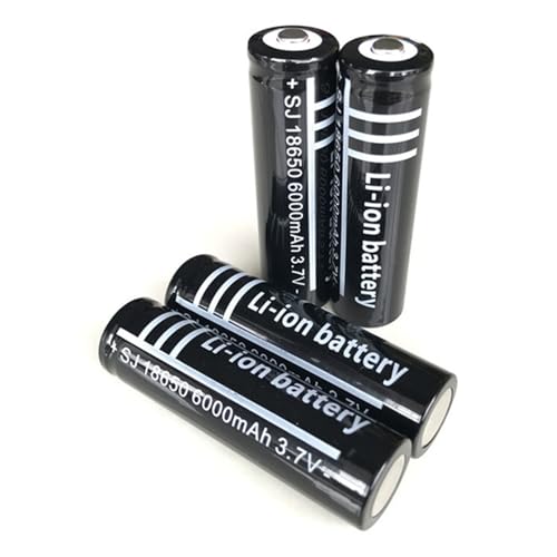 DUBEI 3,7 V 6000 Mah bateria recarregável de iões de lítio, energia estável, para brinquedos elétricos/carros de controlo remoto/luzes solar/internas/mini ventiladores/barbeador, etc., 4 peças