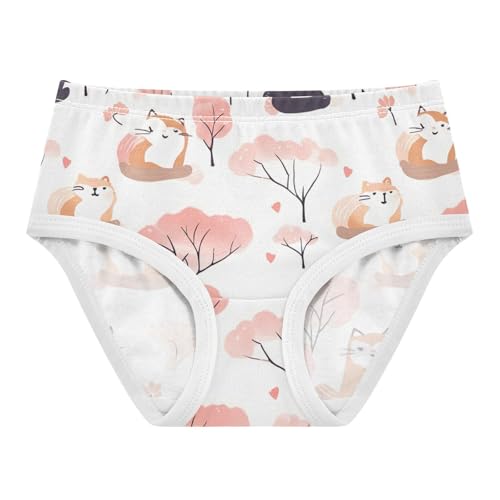 Cats Toddler Cotton Underwear, Girls Cotton Underwear, 2T–8 Years