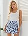 Ekouaer Golf Skirt for Women High Waisted Tennis Skort Fashion Workout Golf Skirts 2026 A line Athletic Skirt with Shorts, Navy Flower XL