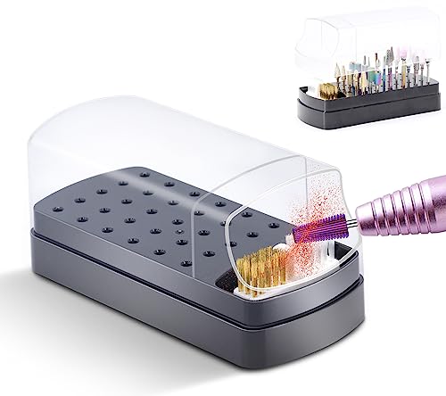 Soporte 2 en 1 para Brocas de Uñas con Limpiador miniatura 1