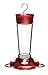 More Birds Bird Health+ Ruby Hummingbird Feeder, Glass Hummingbird Feeders for Outdoors, 4 Feeding Stations, 10 Ounces, Ruby Red -  Classic Brands Llc, 35IN